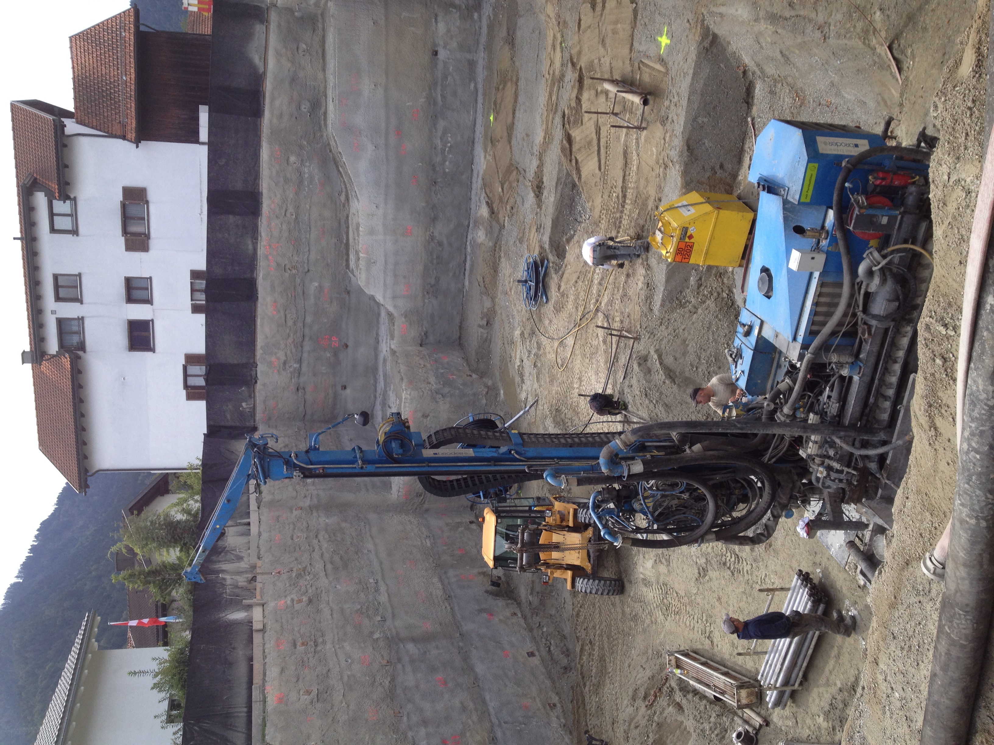 Bohranlage im Einsatz