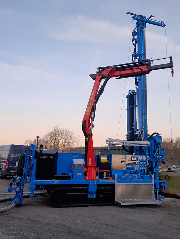 Nordmeyer GeoVario 18 Raupenbohrgerät mit Zentrifugalpumpe